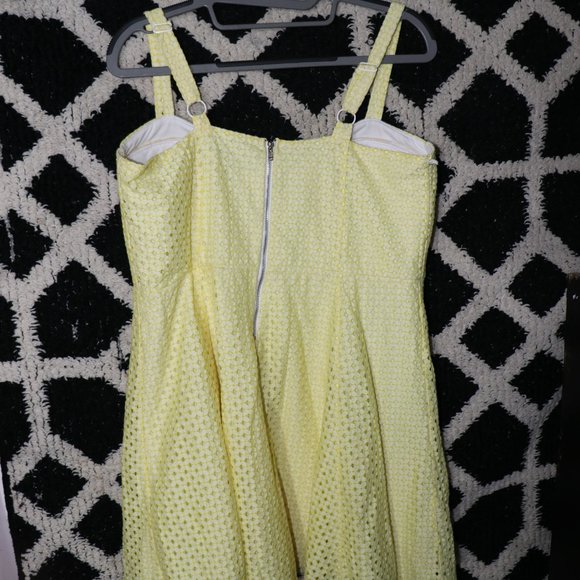 Glam Doll Dress| Yellow  Gingam Sundress XL - Picture 8 of 12